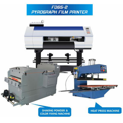 Pyrography Film Sublimation Fabric Printing Machine With 2 Heads